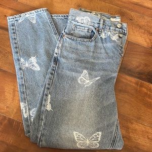 Pacsun Butterfly High Rise Jeans